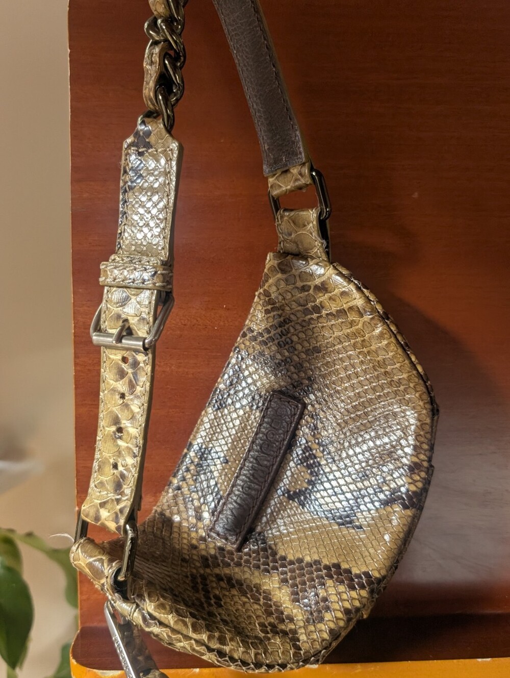 Marc Jacobs - Python Embossed Leather Belt / Sling Bag - Made in Italy - Picture 3 of 11